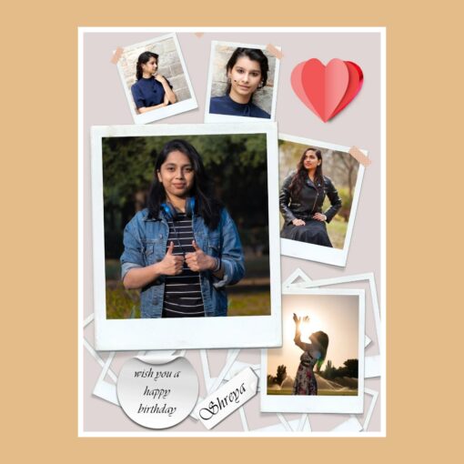 Personalized Birthday Frame with Wish | Papercraft Design - Image 3