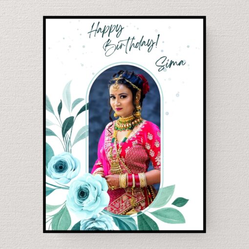 Floral Birthday Frame