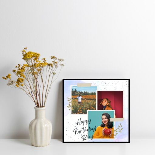 Minimalist Happy Birthday Frame - Image 4