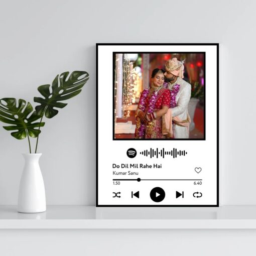 Spotify Plaque Frame White Colour With Scannable Code - Image 6