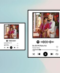 Spotify Plaque Frame White Colour With Scannable Code