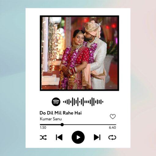 Spotify Plaque Frame White Colour With Scannable Code - Image 3