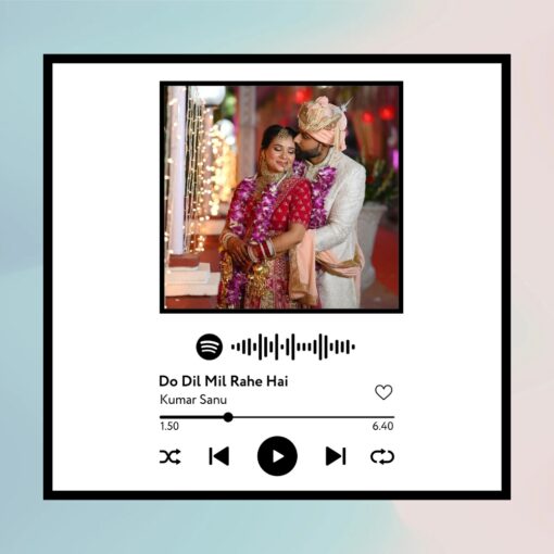 Spotify Plaque Frame White Colour With Scannable Code - Image 4