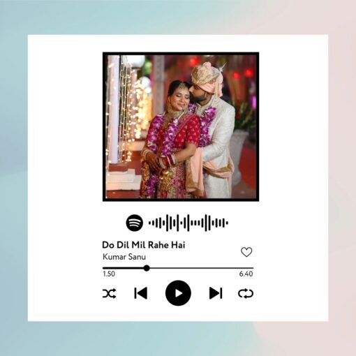 Spotify Plaque Frame White Colour With Scannable Code - Image 5