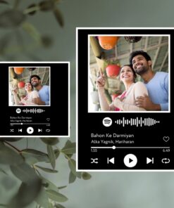 Spotify Plaque Frame Black Colour With Scannable Code