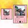 Spotify Plaque Frame Pink Colour With Scannable Code