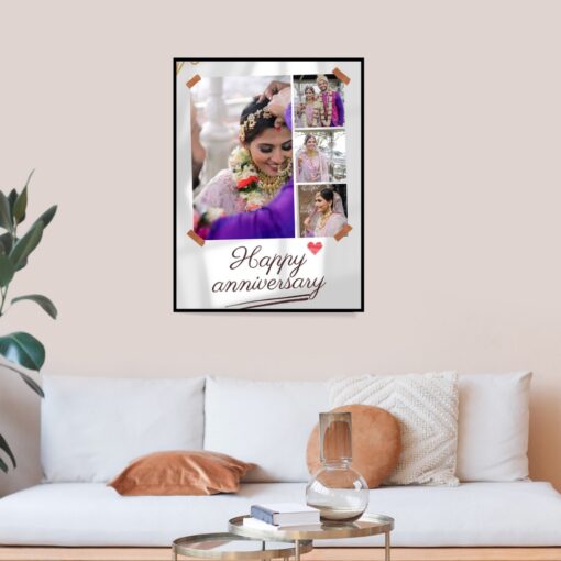 Personalised Anniversary Photo Collage Frame 4 pic - Image 4