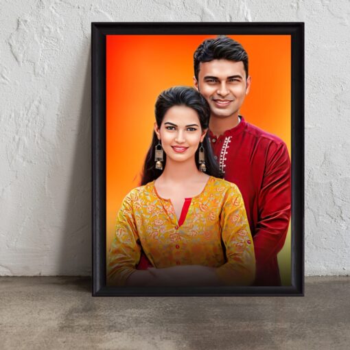 Oil Painting With Frame - Image 4