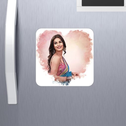 Cloudy heart design Digital Painting Acrylic Fridge Magnets