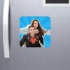 Sky blue design Digital Painting Acrylic Fridge Magnets