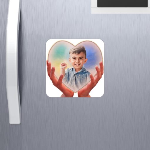 Heart design Digital Painting Acrylic Fridge Magnets