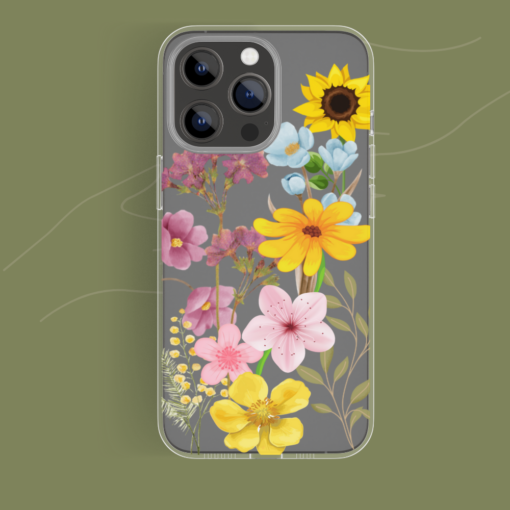Blossom Flower Floral Matte Frosted Silicone Phone Case - Image 2