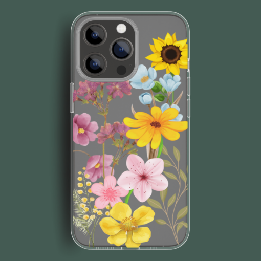 Blossom Flower Floral Matte Frosted Silicone Phone Case