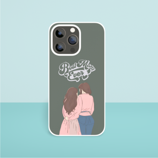 Best Mom Ever Personalized Silicone Phone Case - Mother's Day Gift - Image 3