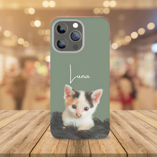 Custom Pet Phone Case Using Pet Photo With Name Printed Silicone Case - Image 3
