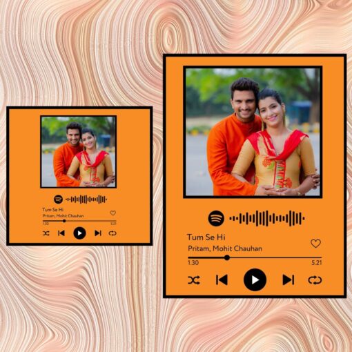 Spotify Plaque Frame Beer Colour With Scannable Code