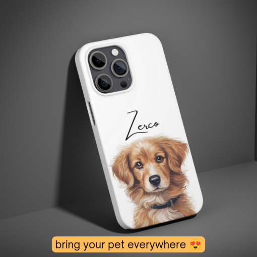Custom Pet Phone Case Using Pet Photo With Name Printed Silicone Case - Image 2