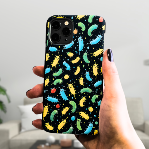 Playful Rainworm Design Silicone Phone Case - Premium Silicone Mobile Cover