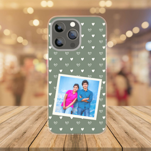 Minimalist Polaroid Custom Photo Phone Case - Premium Silicone Cover for Personalized Gifts - Image 3