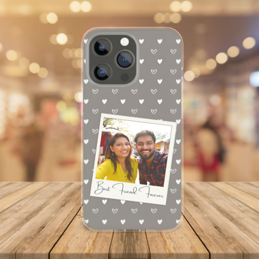 Minimalist Polaroid Custom Photo Phone Case - Premium Silicone Cover for Personalized Gifts - Image 4