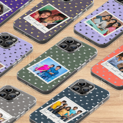 Minimalist Polaroid Custom Photo Phone Case - Premium Silicone Cover for Personalized Gifts - Image 2