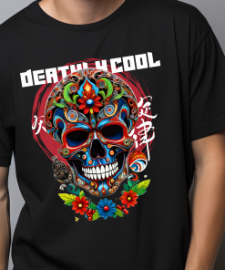Deathly Cool Oversized Skull Art T-Shirt | Premium 240 GSM Soft Cotton | Artfev