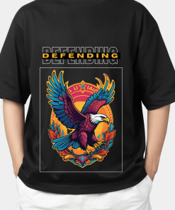 Defending freedom Oversized T-Shirt | Premium 240 GSM Soft Cotton | Artfev