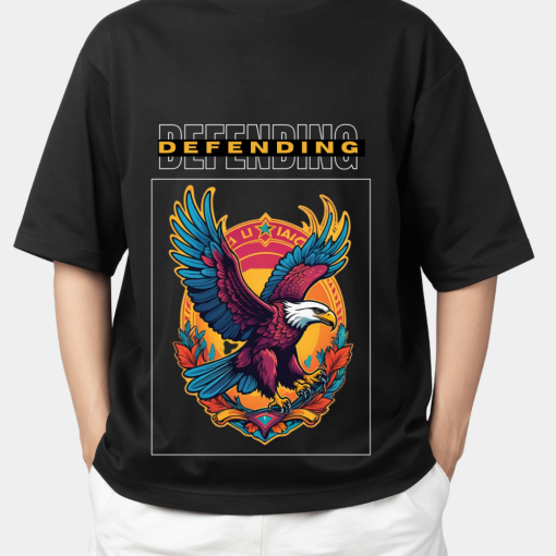 Defending freedom Oversized T-Shirt | Premium 240 GSM Soft Cotton | Artfev