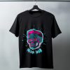 Neon Noir Skull Oversized T-Shirt | Premium 240 GSM Soft Cotton | Artfev
