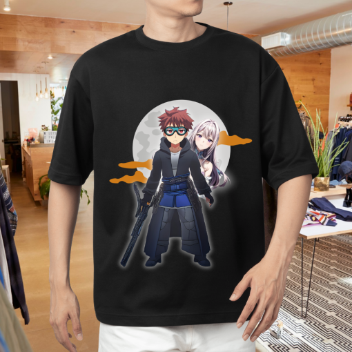 Together, They Stand! Anime Design Oversized T-Shirt | Premium 240 GSM Soft Cotton | Artfev